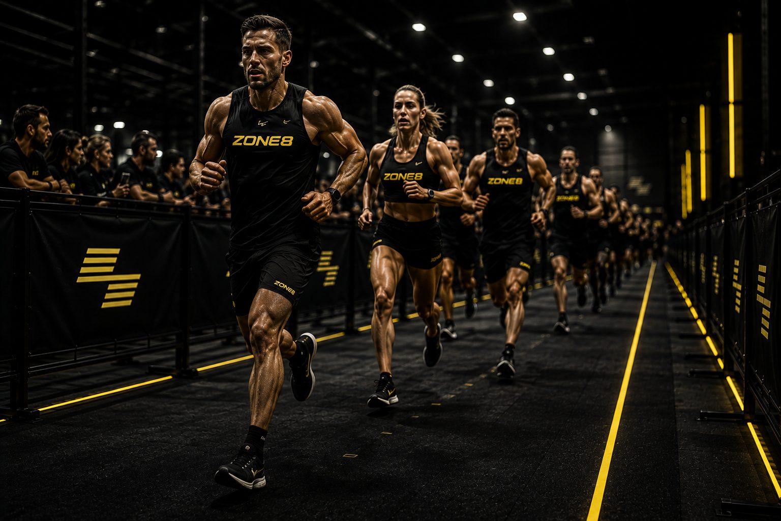 Groupe ZONE8 à l'entraînement en course